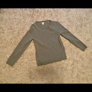 Heather gray cashmere sweater